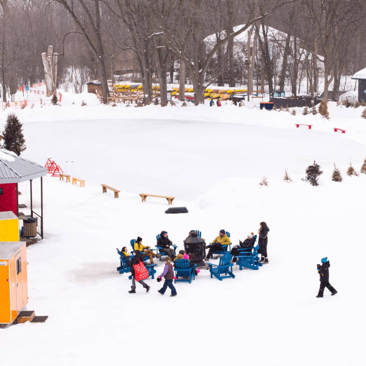 Parc de la Rivière-des-Mille-Îles in Winter.
