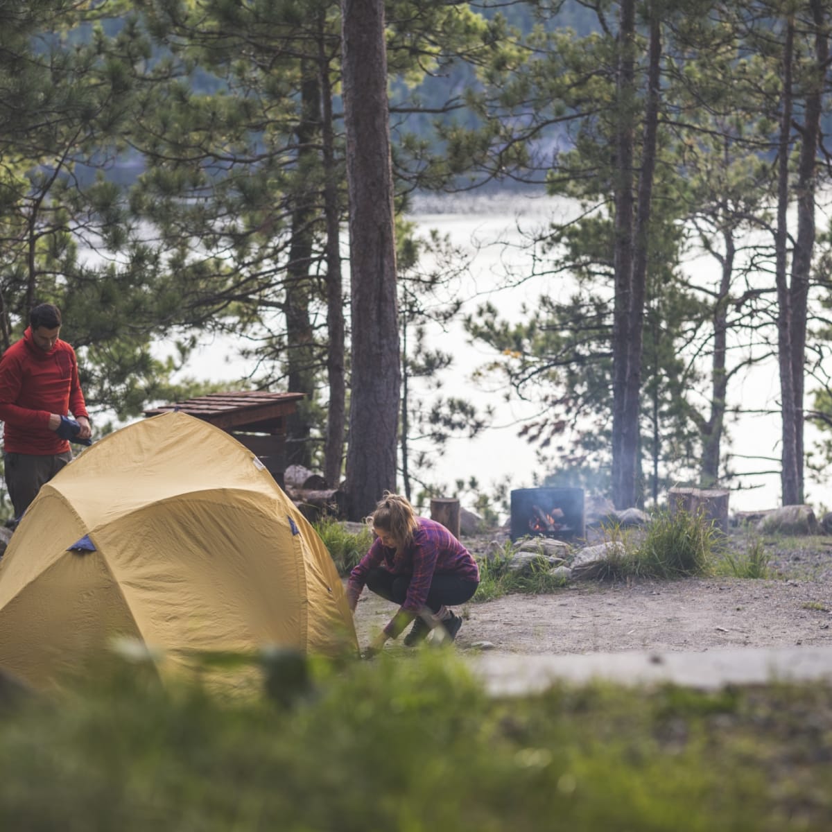 Parc national d'Opémican : camping in tent
