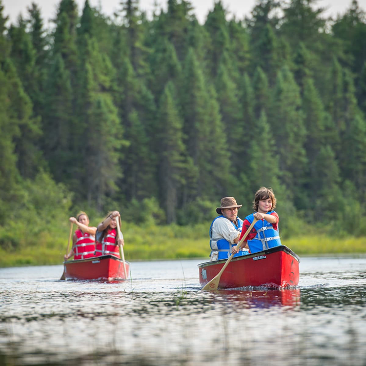 Lac Taureau Regional Park - Family canoeing