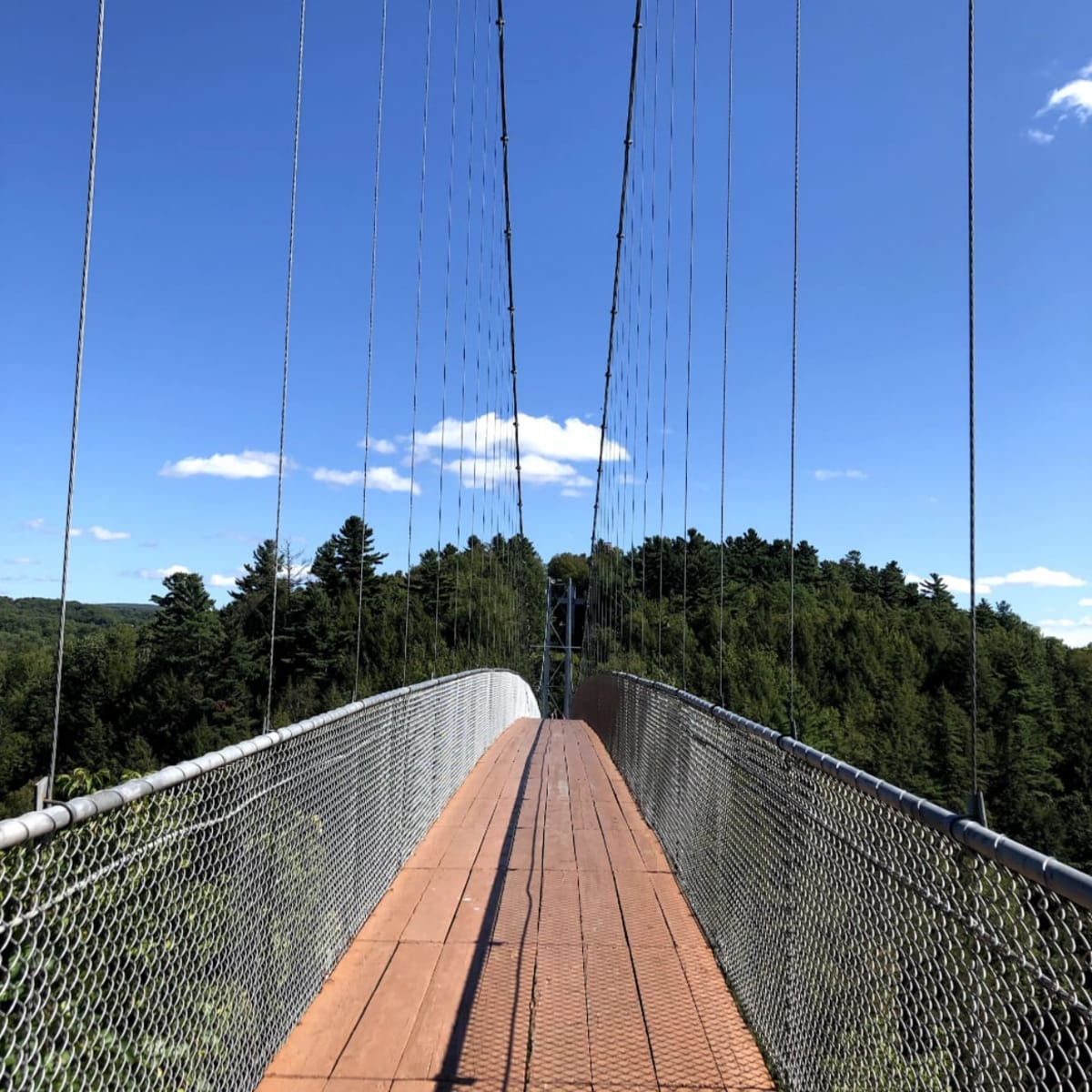 Coaticook Suspension Bridge.