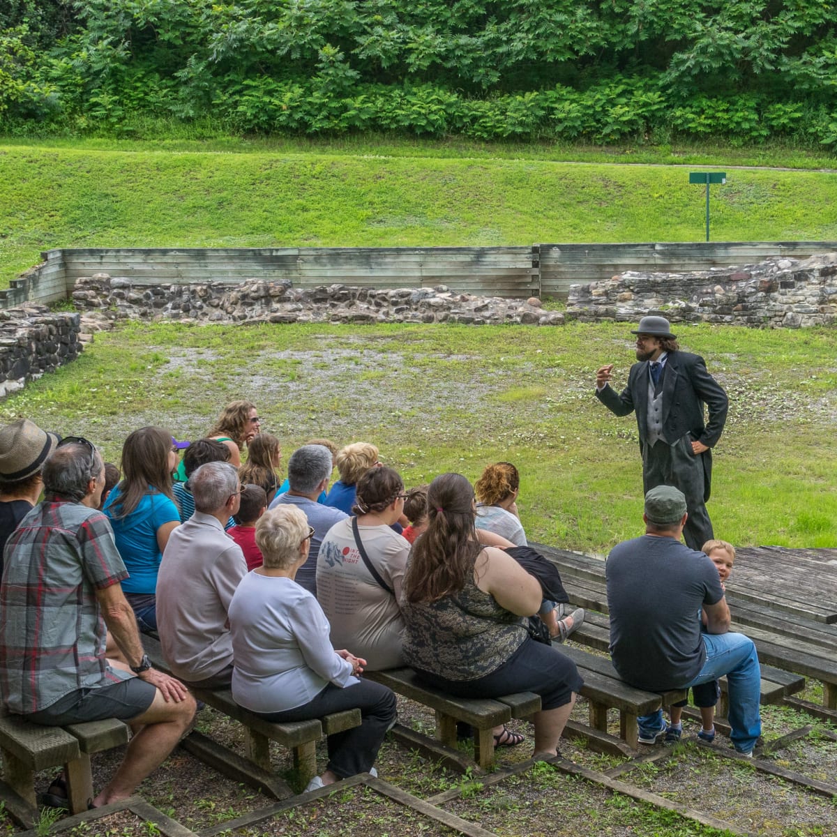 Guided outdoor tour in the summer.