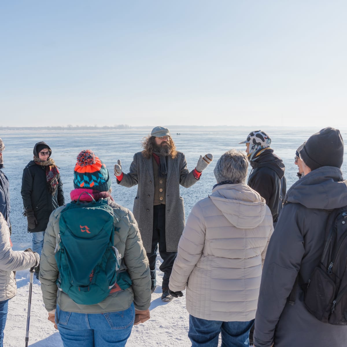 A winter visit to the port of Trois-Rivières by Personare, vulgarisation historique.