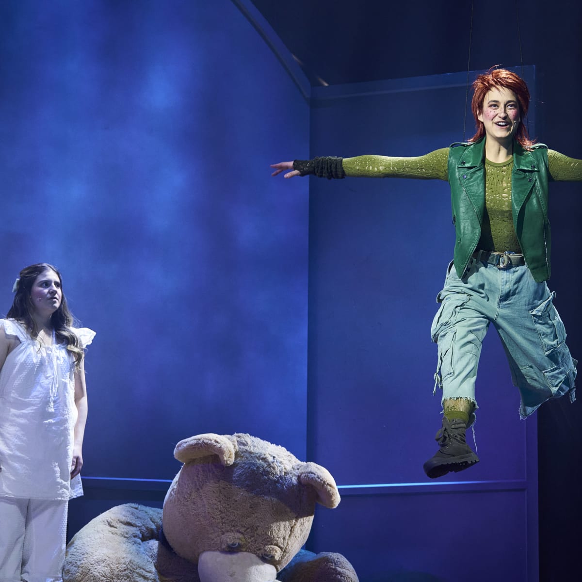Peter Pan flying into Wendy's room.