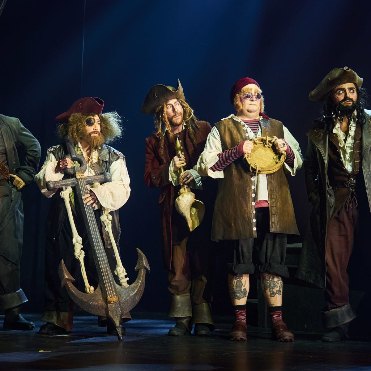 Pirates on stage.