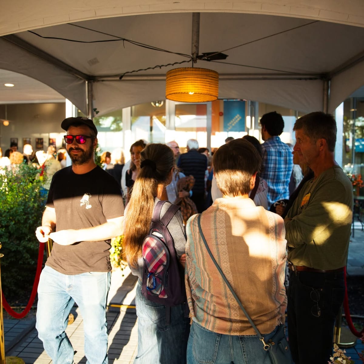Foule au Festival du film de Knowlton.