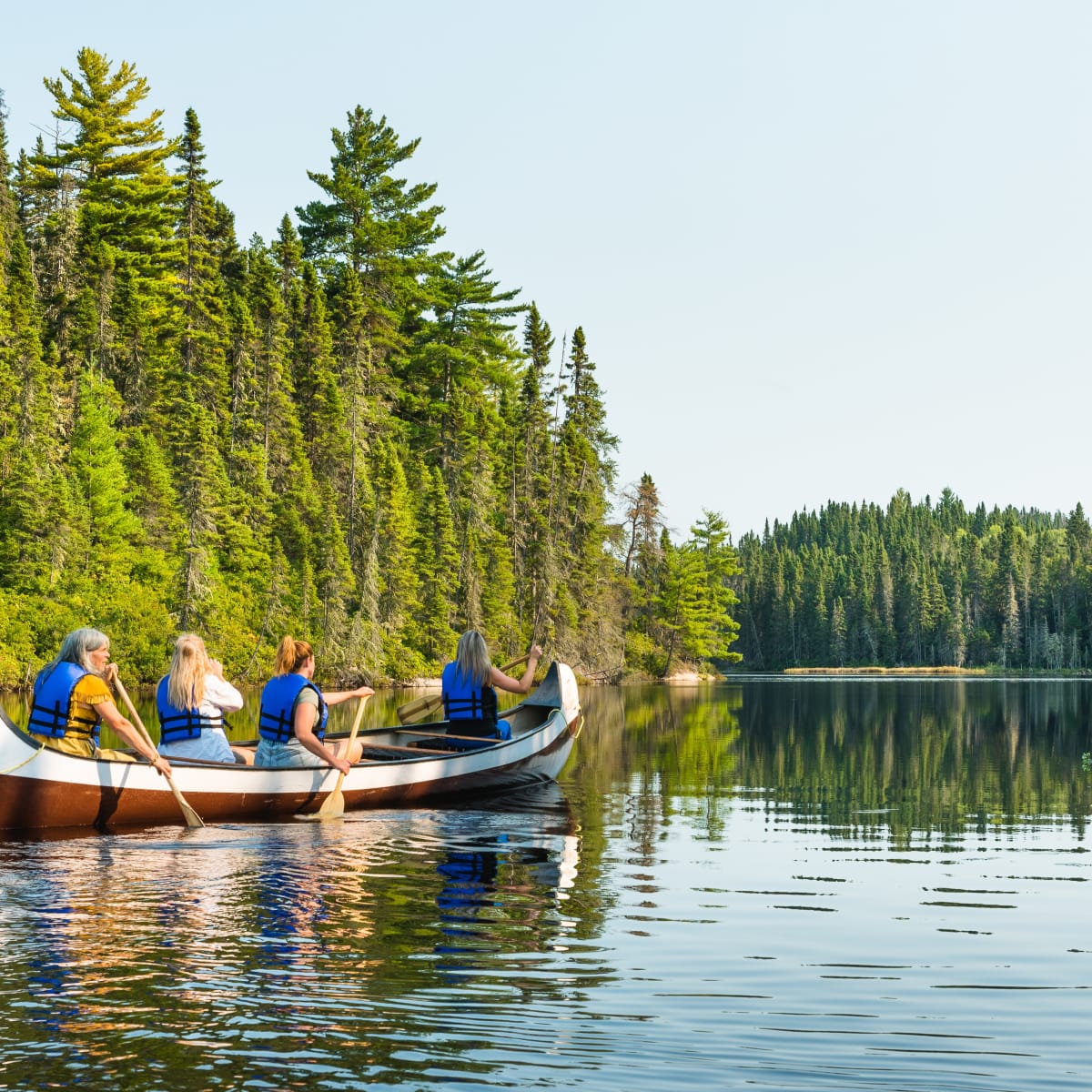 Sortie sur le lac en rabaska avec Contact Nature