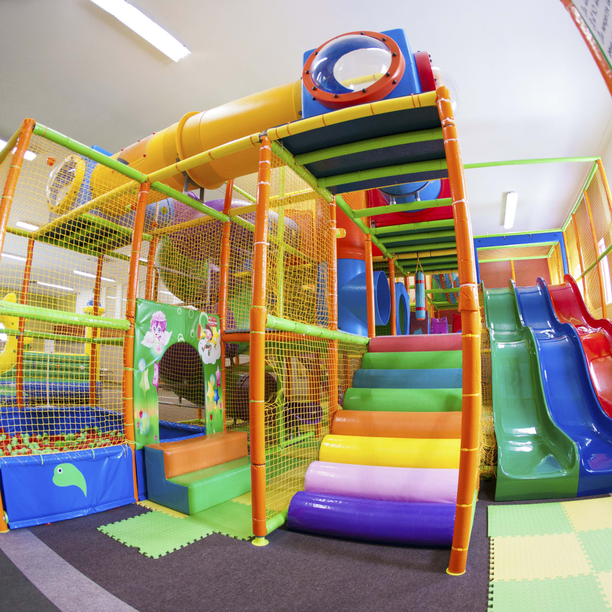 Colourful play structure for children