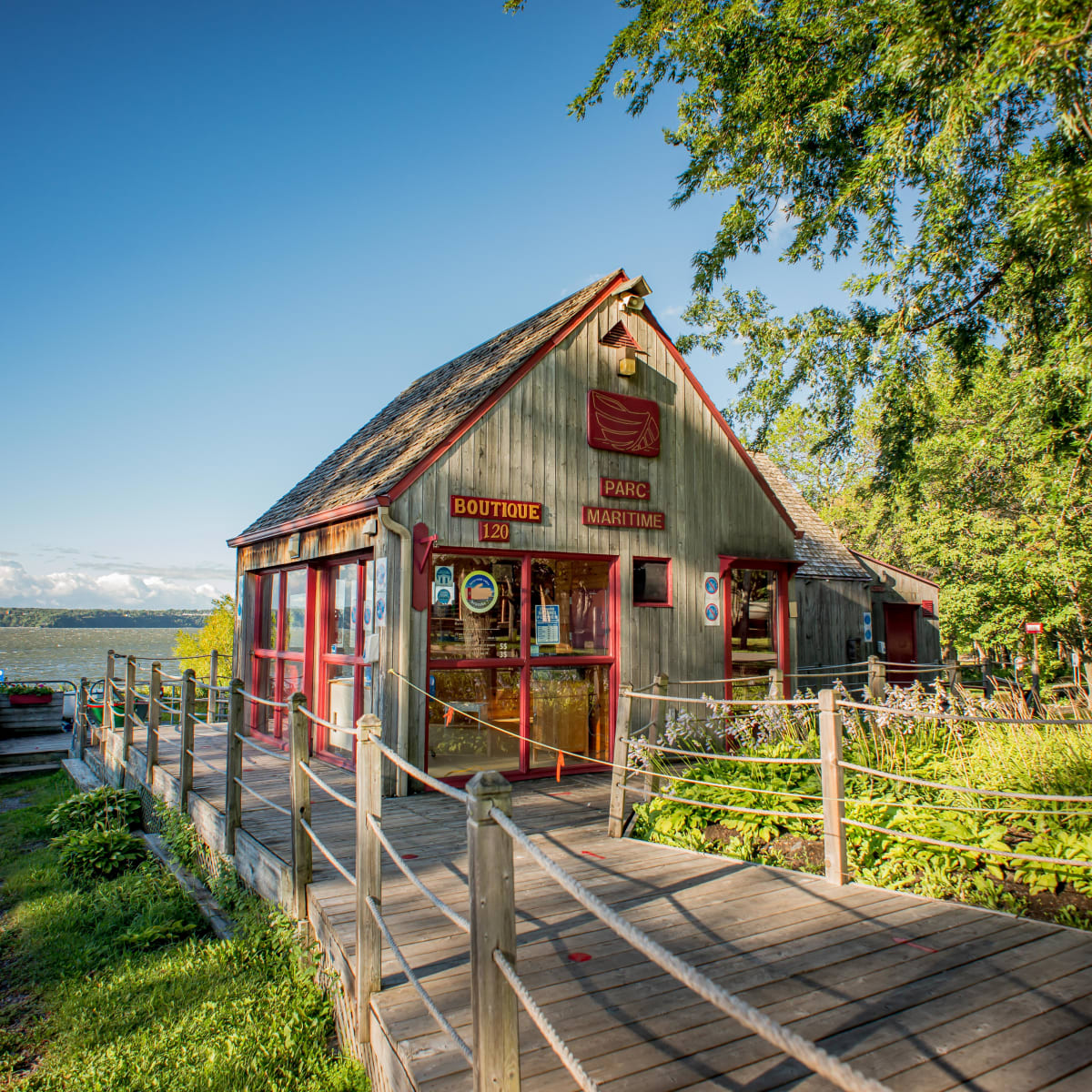 Boutique du parc maritime sur l’île d’Orléans.