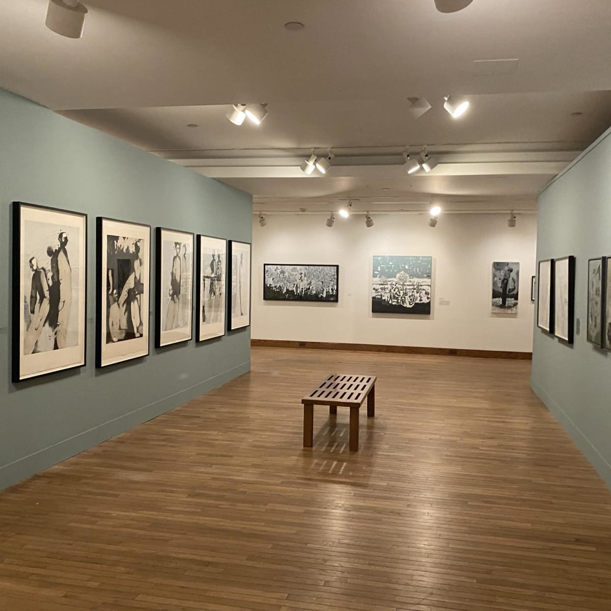 Artwork by Louis-Pierre Bougie on display at the museum.