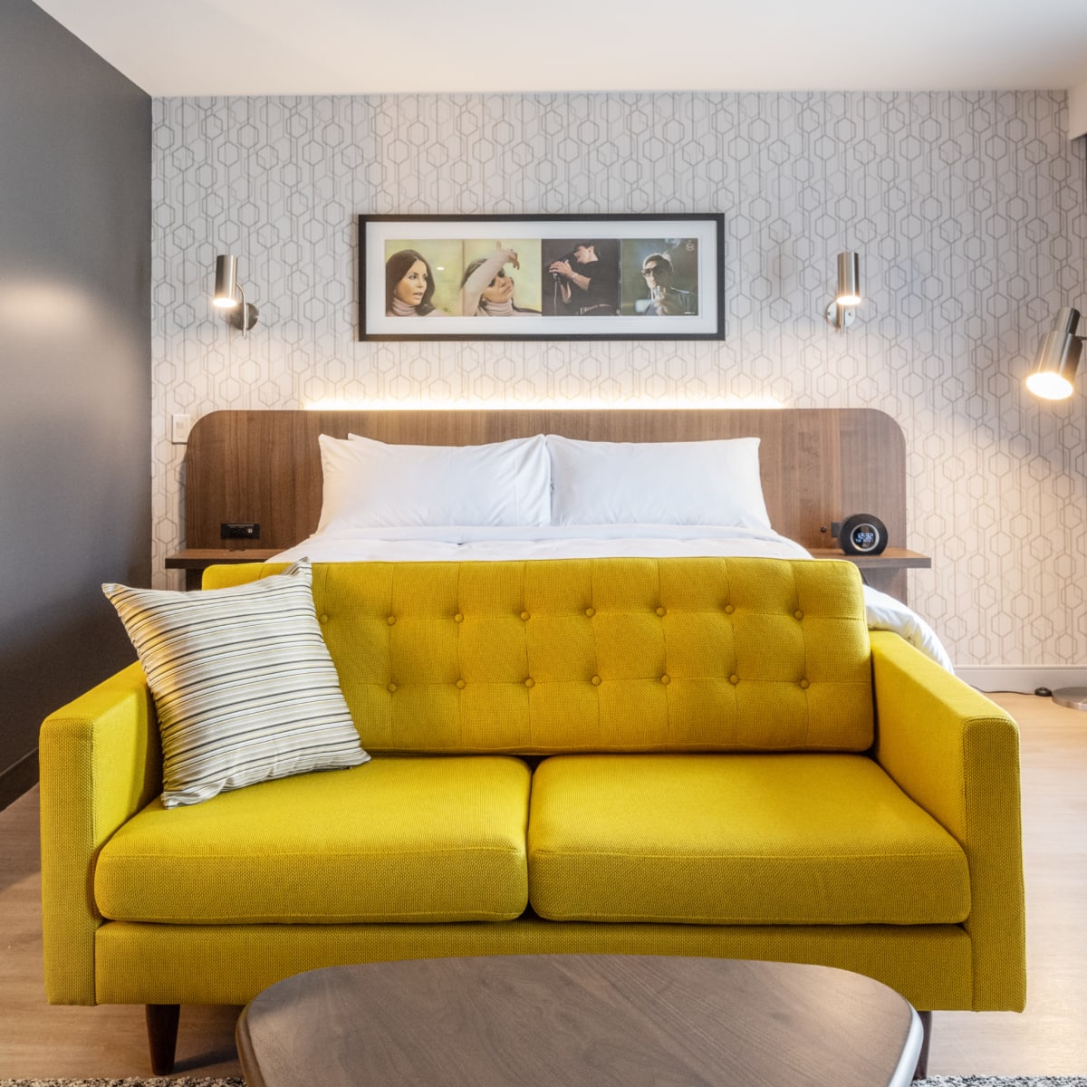 Interior of a room at Hotel Verso.