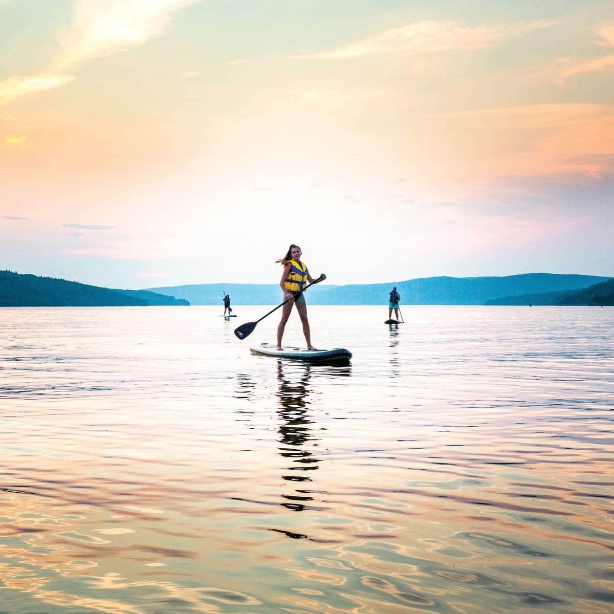 Paddleboarding in the Témiscouata region