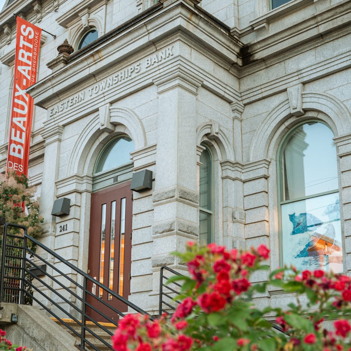 Front of the Sherbrooke fine arts museum.