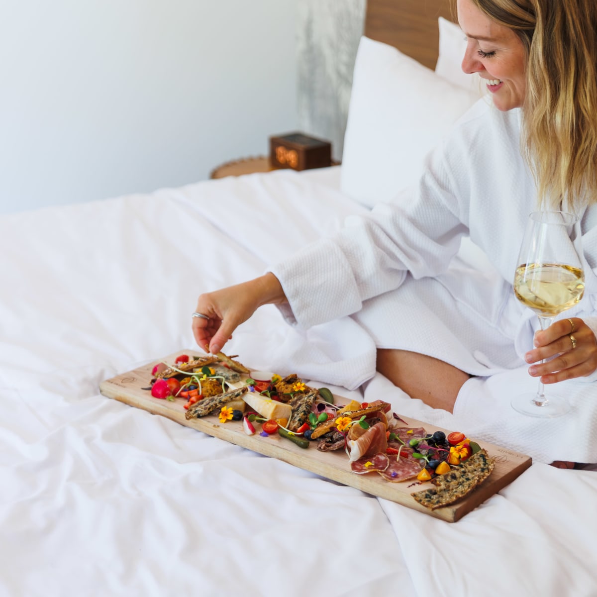 breakfast in bed.