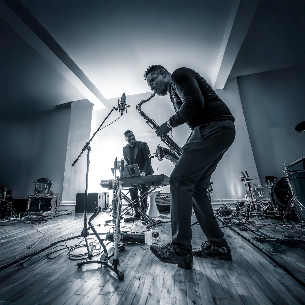 Musicien en spectacle.