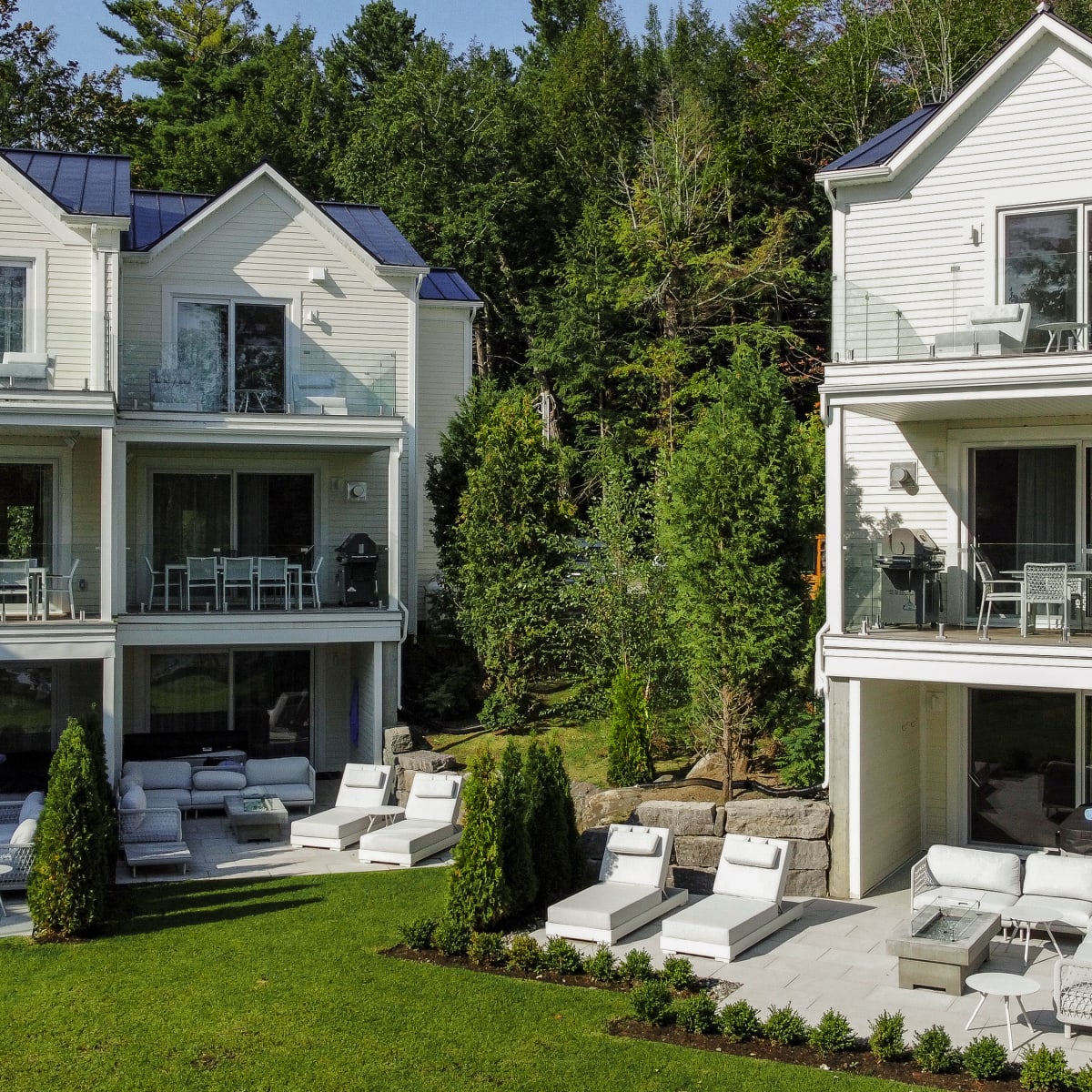 Vue extérieure des villas du Ripplecove