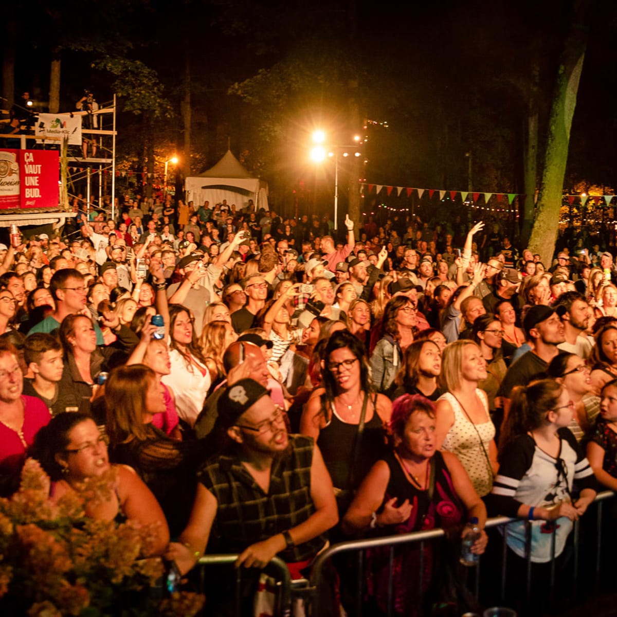 Crowd at the Festival RockFest de St-Pierre-Baptiste.