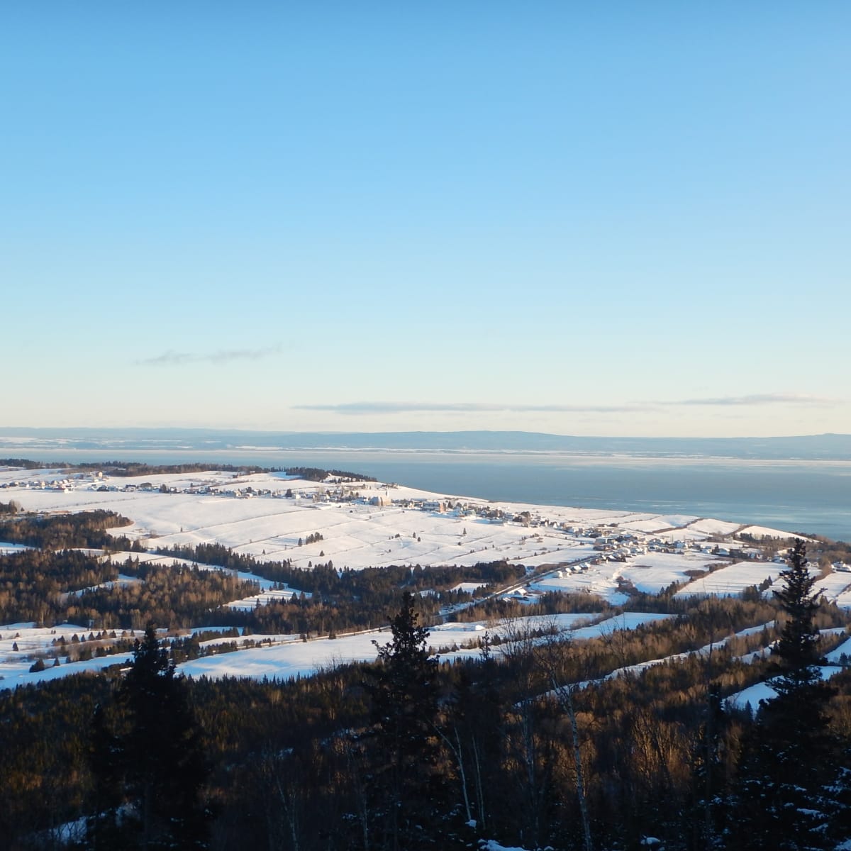 Winter landscape in the Crater and Tides Sector.
