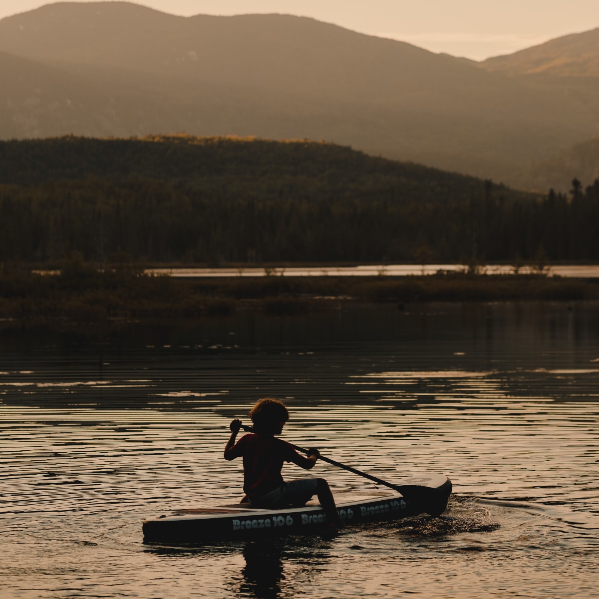 Paddleboarding in the Mountain Sector.