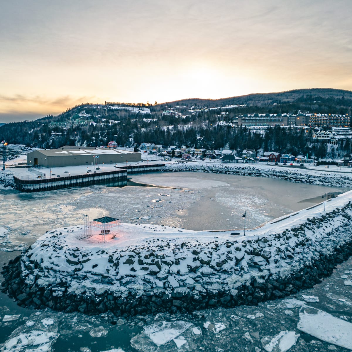 La Malbaie in winter.