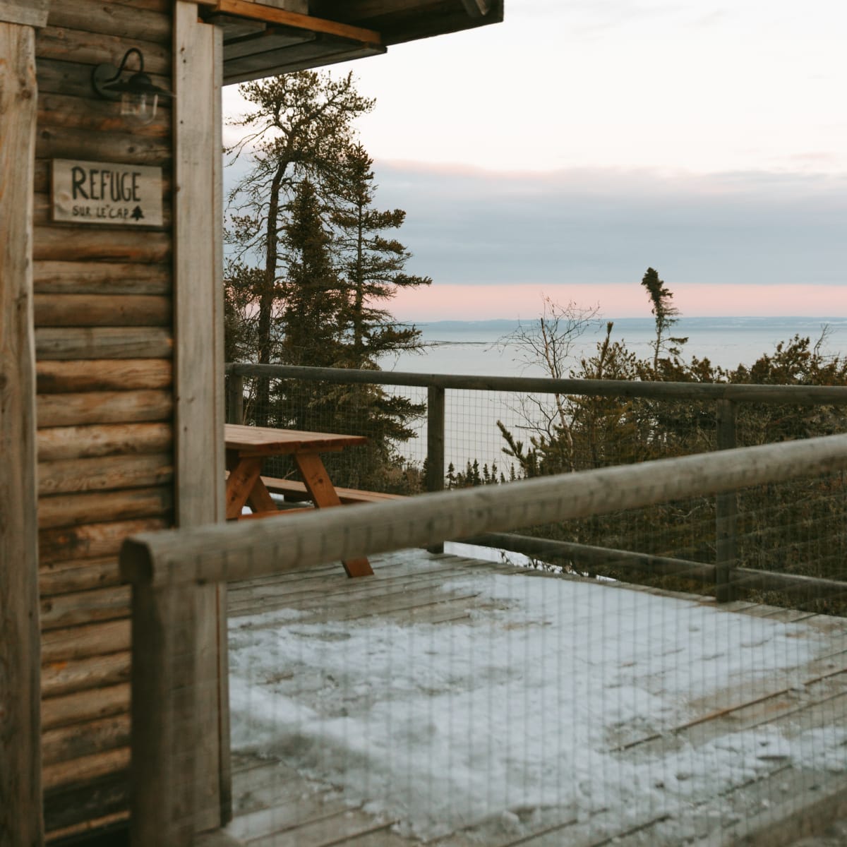 Refuge Sauvage Charlevoix, in the Saint-Siméon sector.