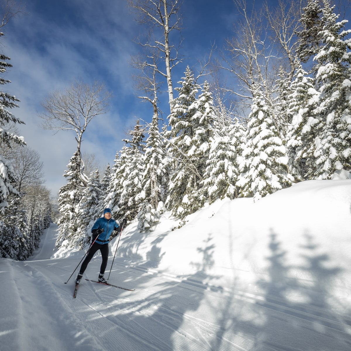 Cross-country skiing at Mont Grand-Fonds