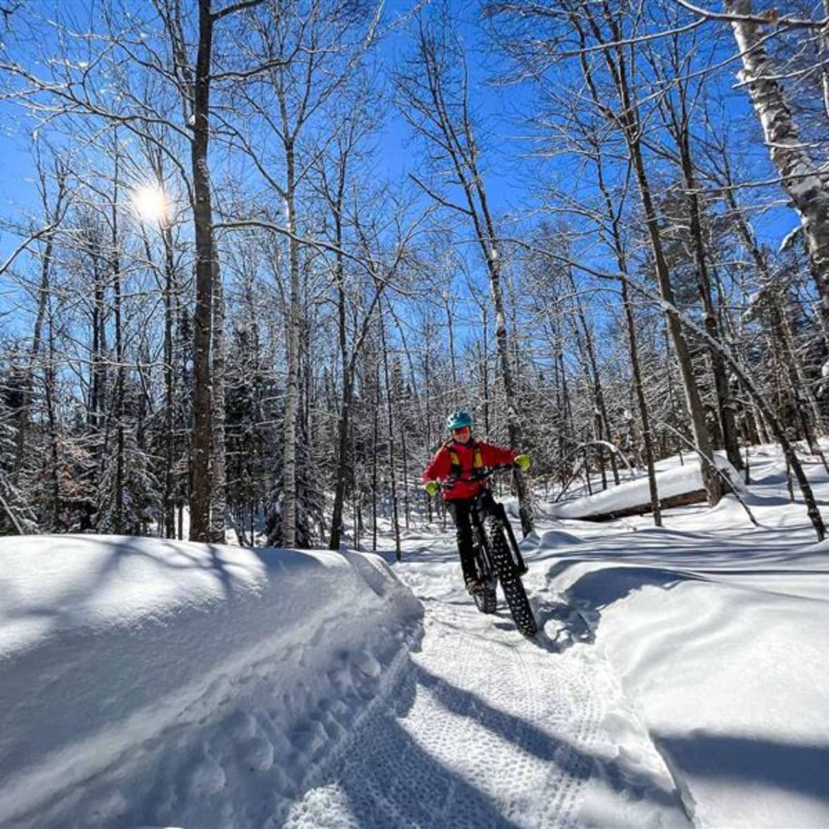 Fatbike at Sommet Morin Heights.