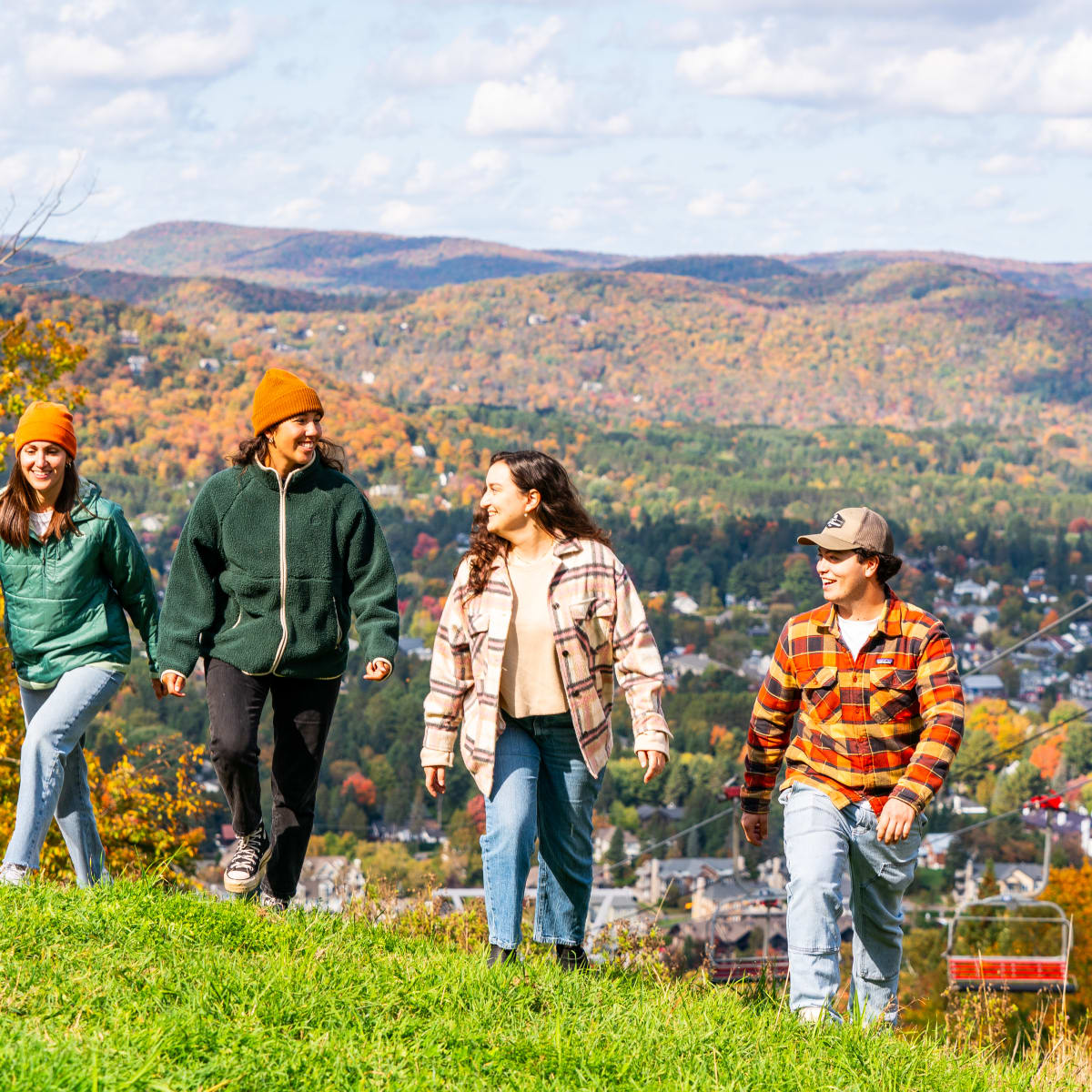 Summit Saint-Sauveur in colors - mountain hiking.