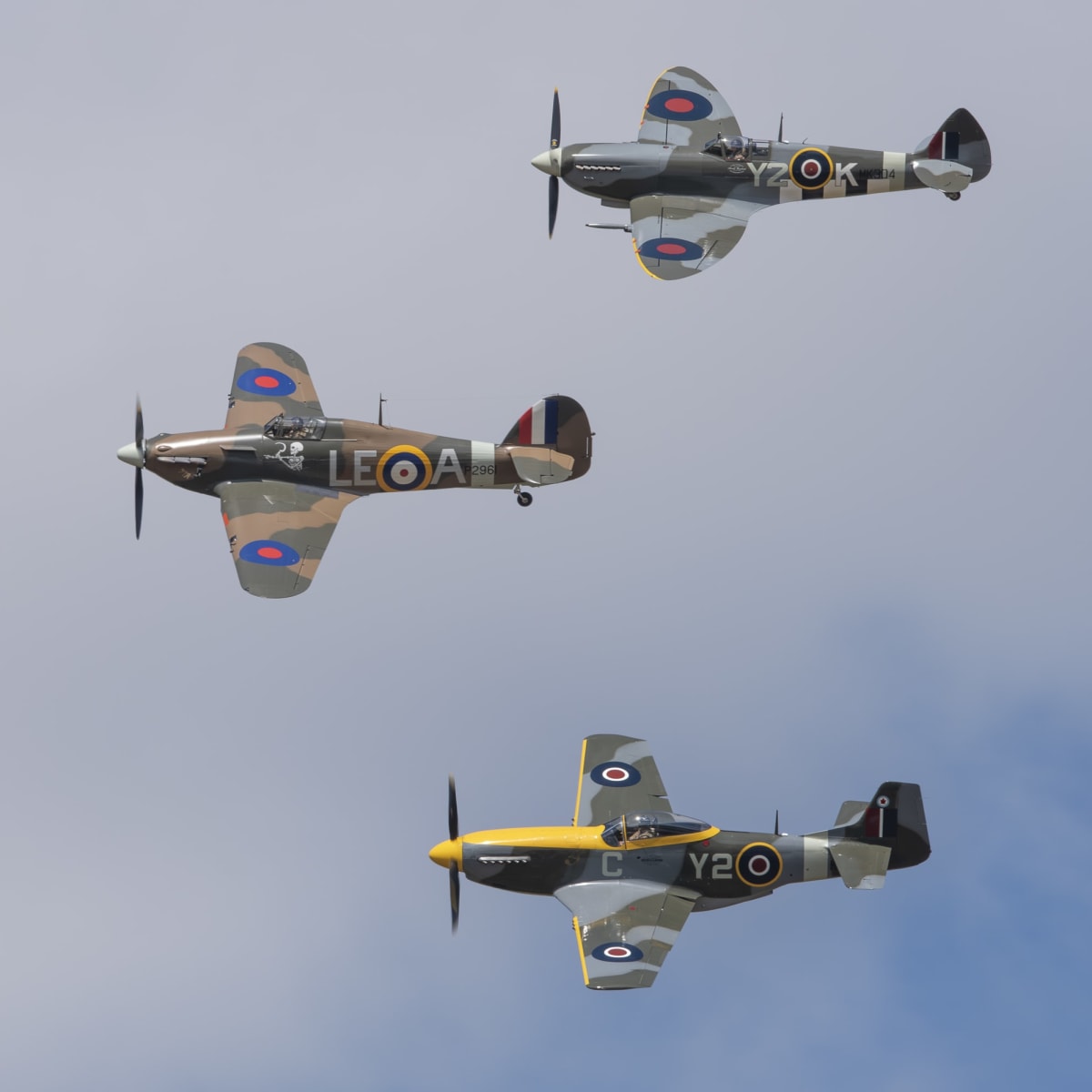 Trois avions au Spectacle aérien AÉRO Gatineau-Ottawa.