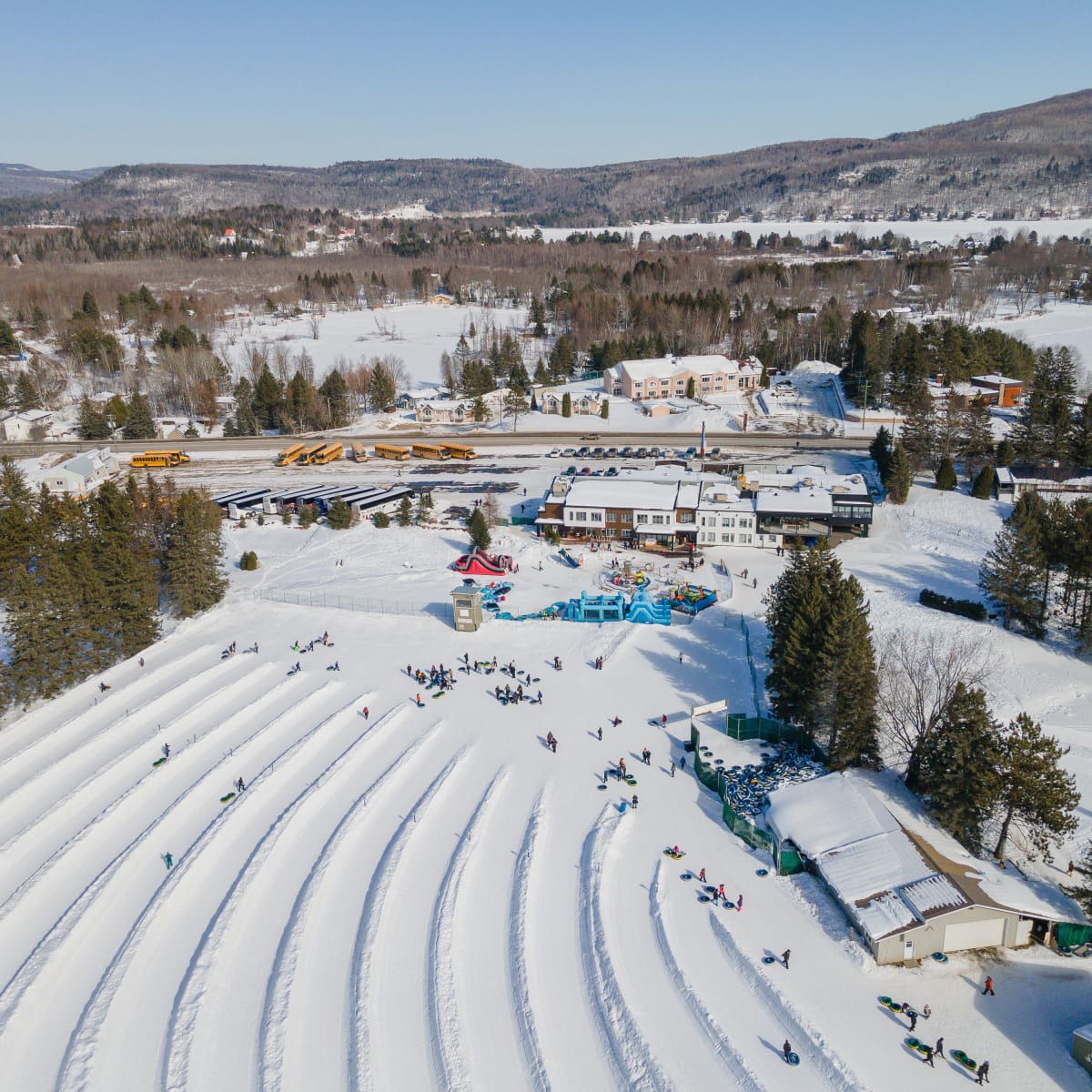 Aerial view of Super Glissades Matha.