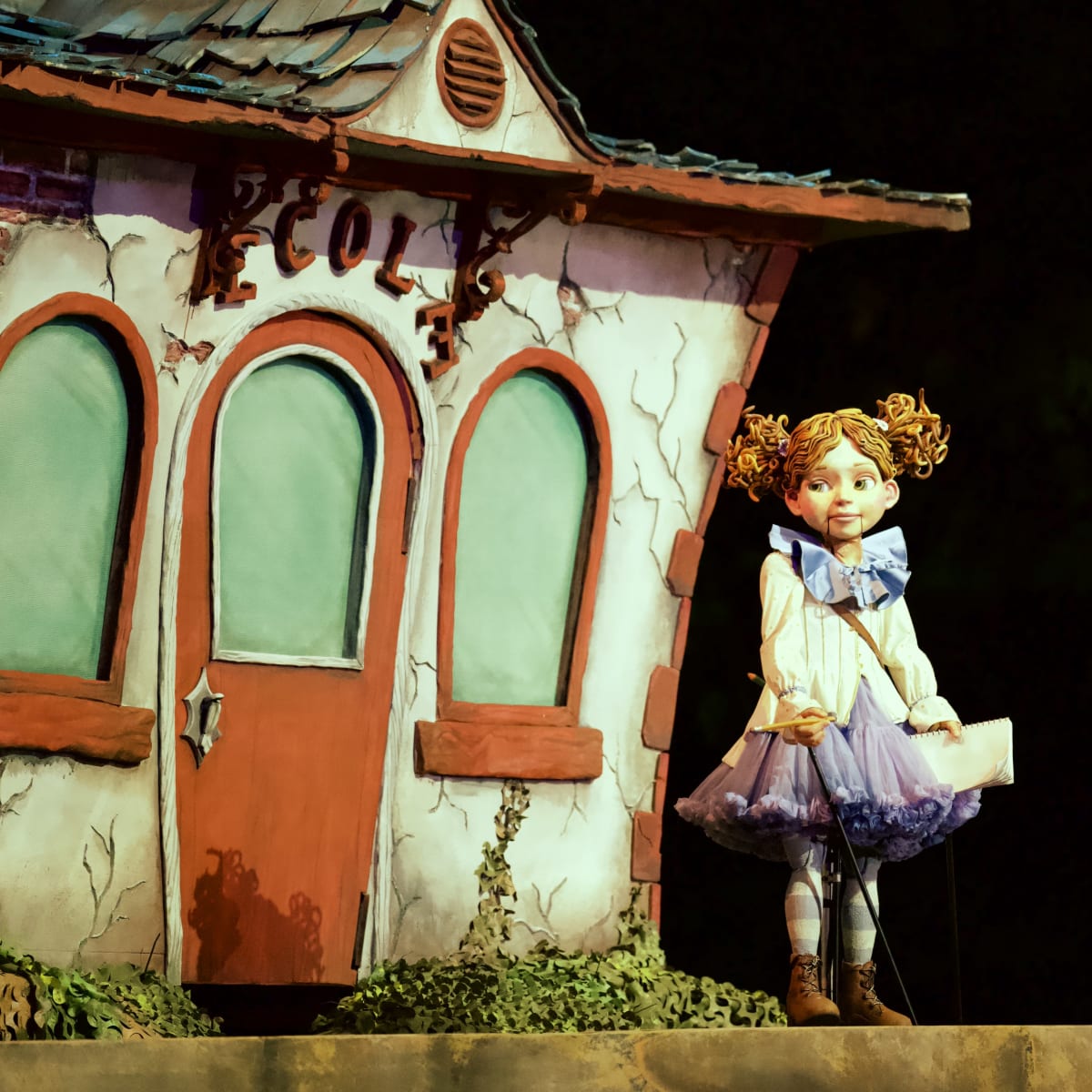 Puppet in a theatre play.