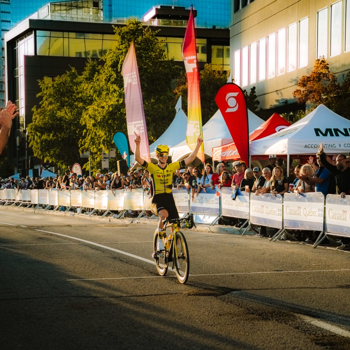Cyclist at Tour de Gatineau.