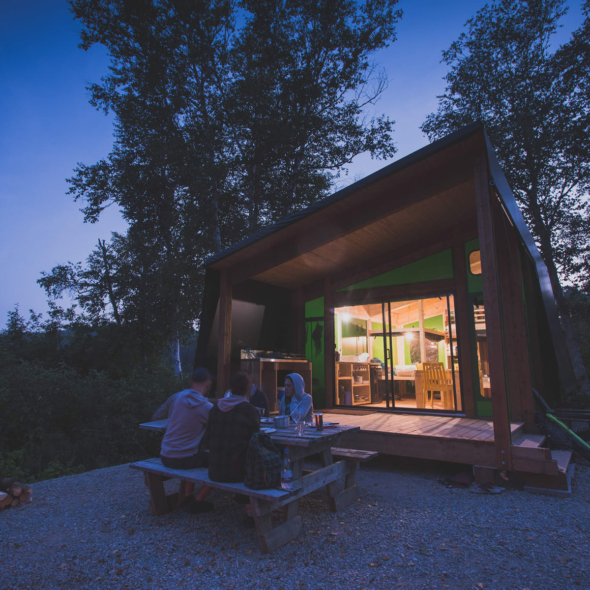 Ready to camp in the evening, Parc national d’Aiguebelle.