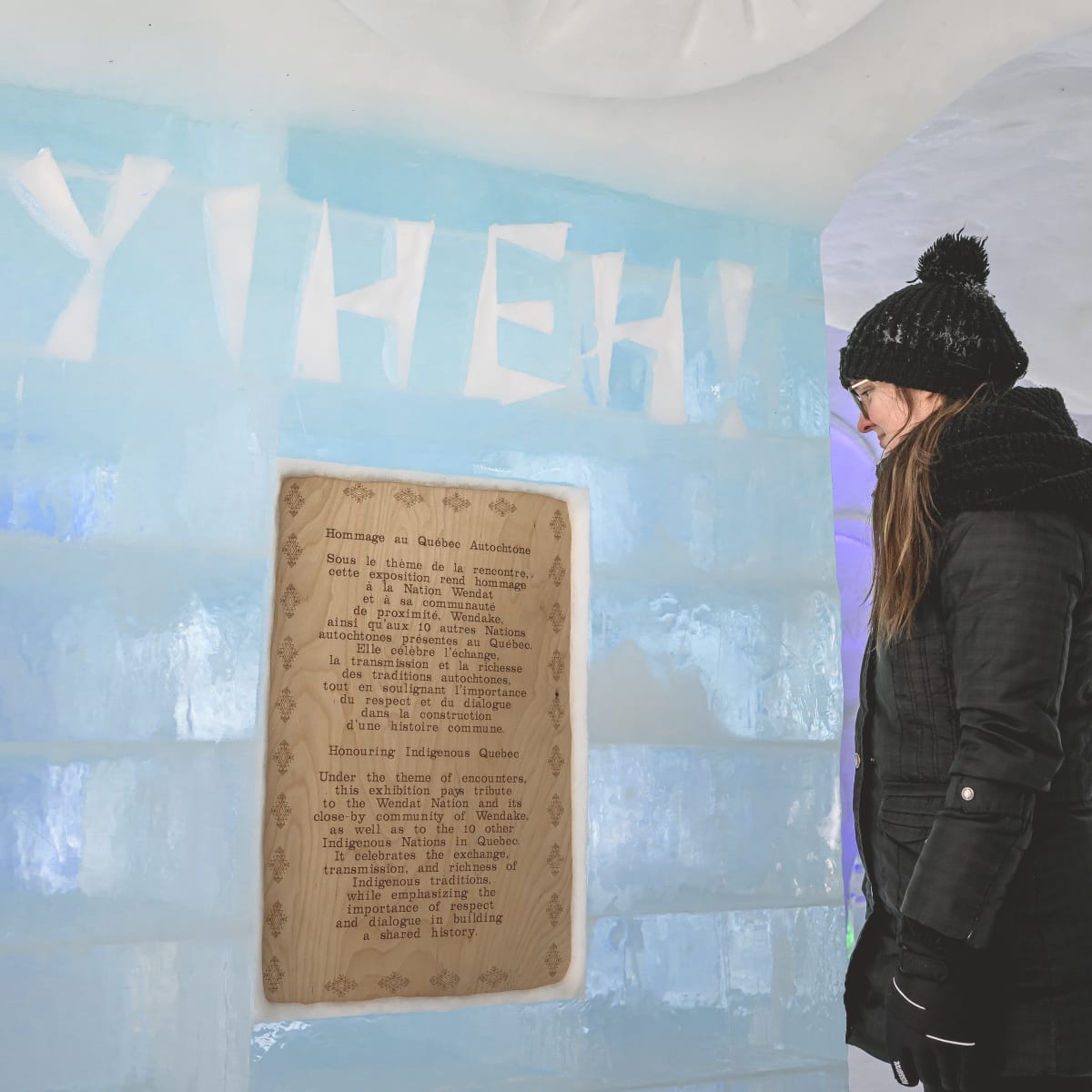 Ice Hotel - Indigenous art