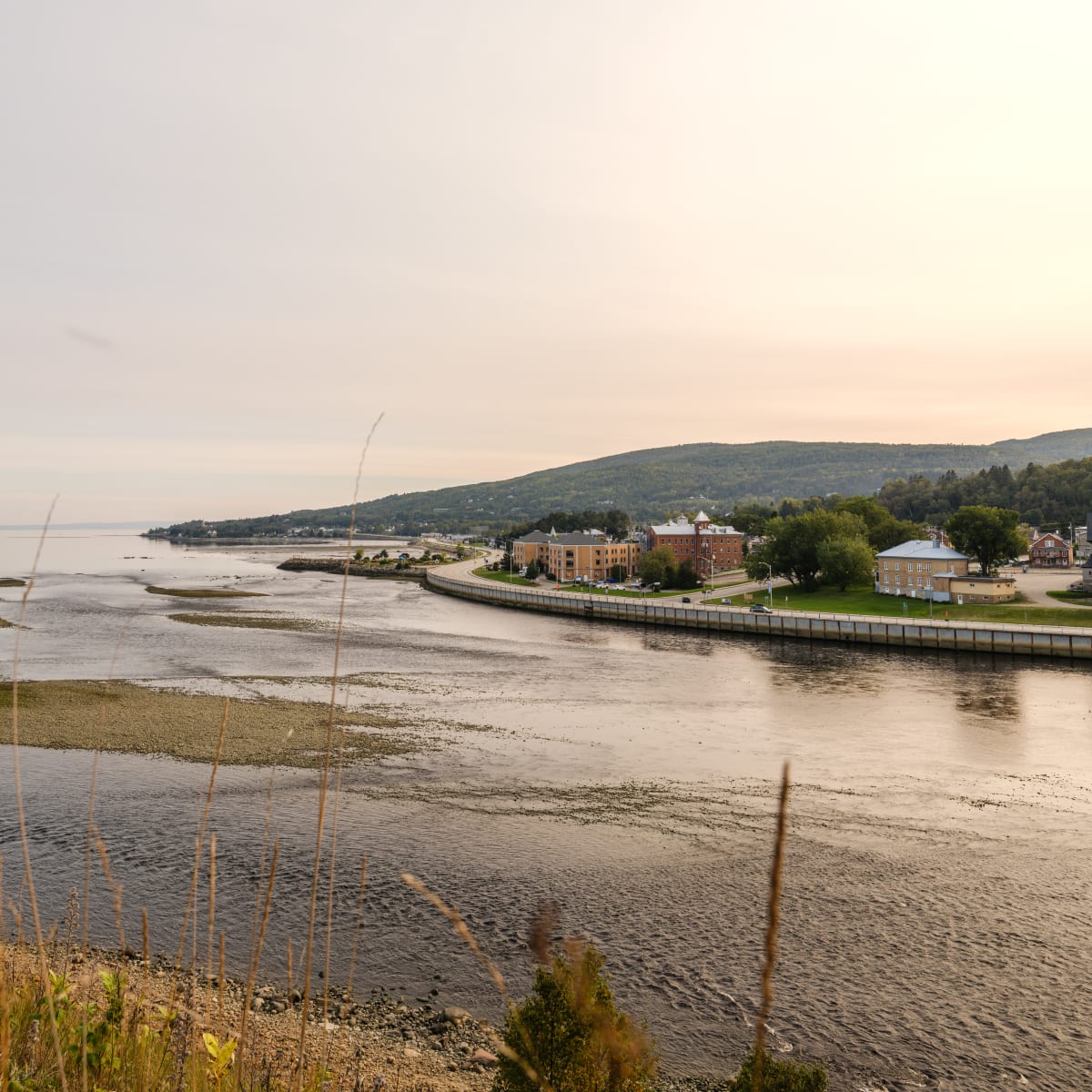 Vue aérienne de La Malbaie