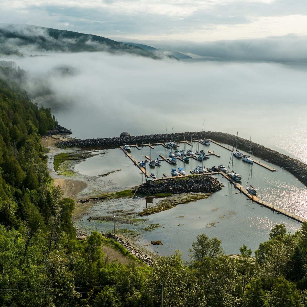 Marina in La Malbaie.