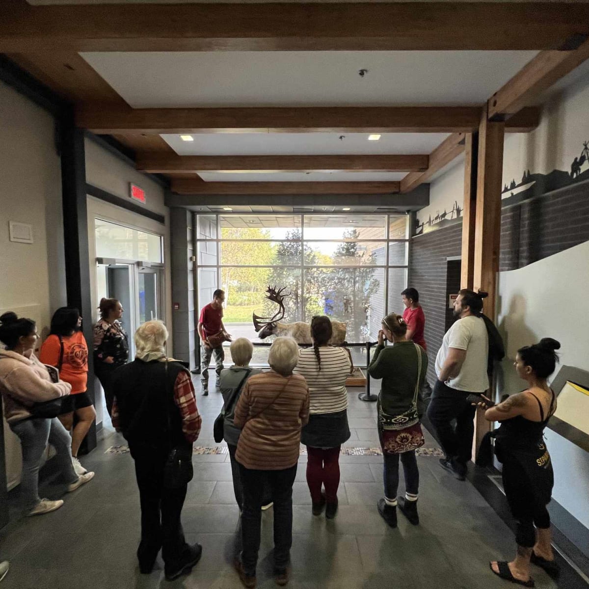 Guided tour of a cultural centre