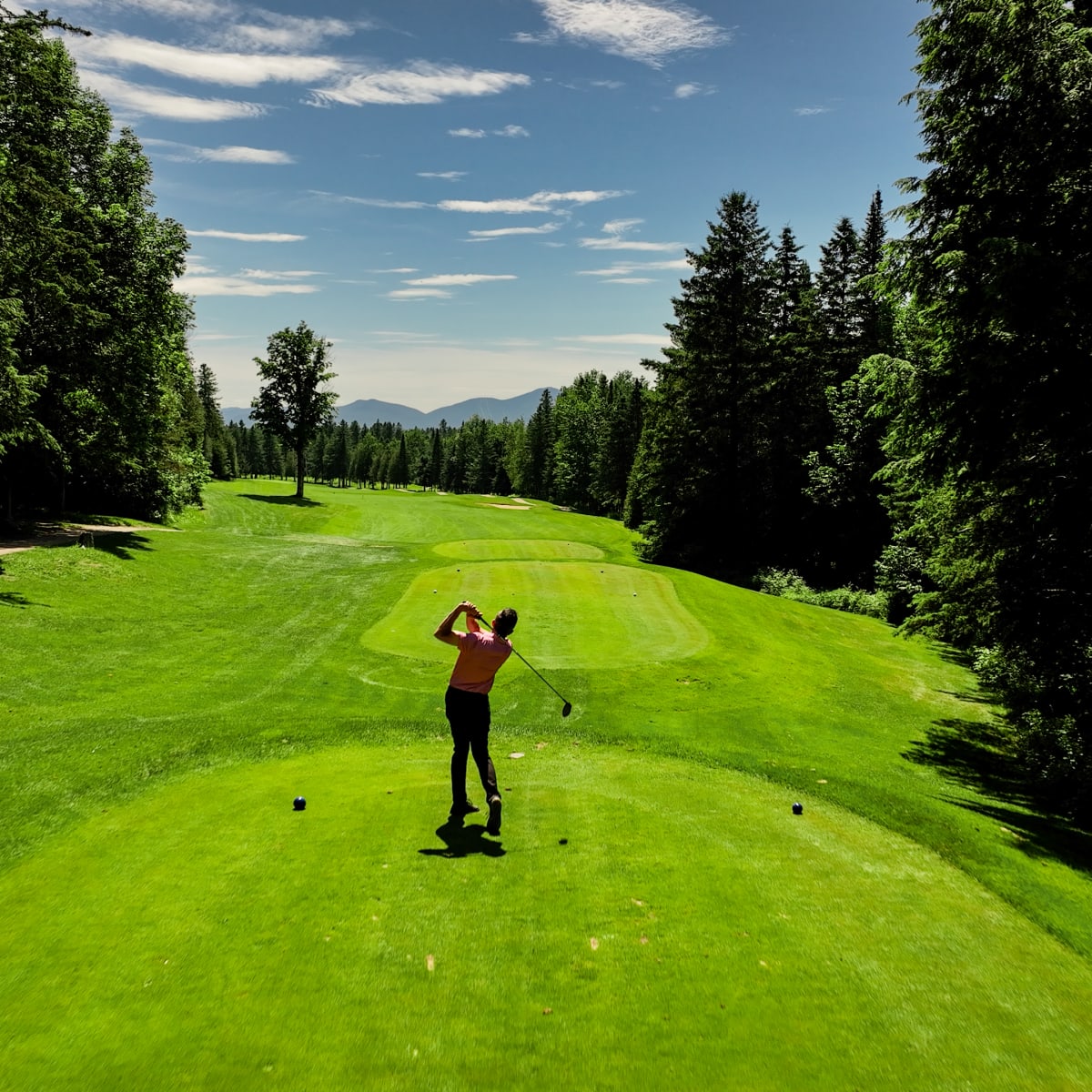 Golfeur au Club de golf Owl’s Head