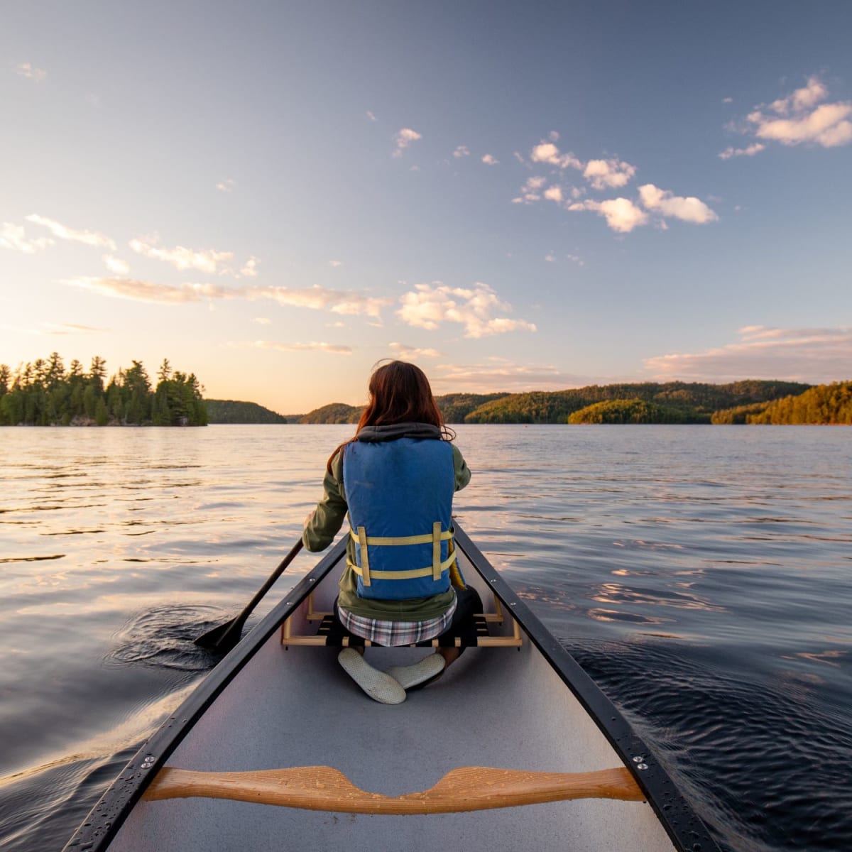 a person on a Kayak.