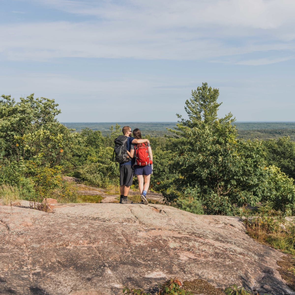 Couple hiking
