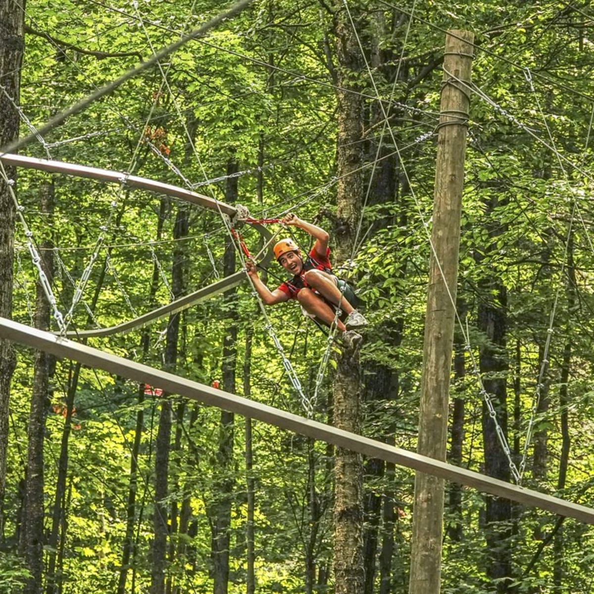 Tyrolienne au Mont SUTTON