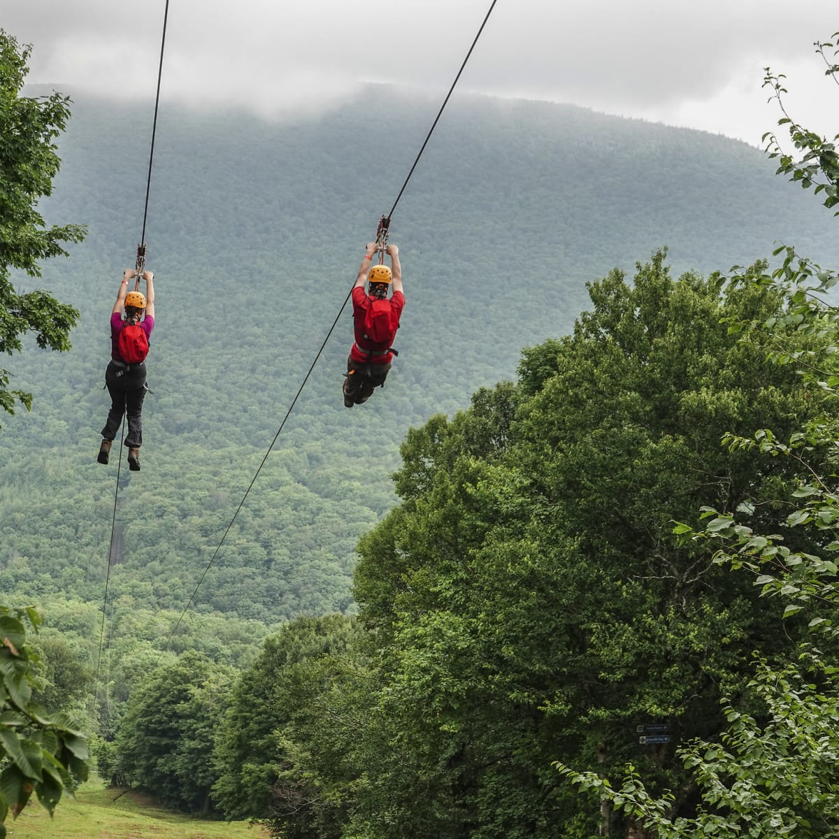 Tyrolienne géante au Mont SUTTON