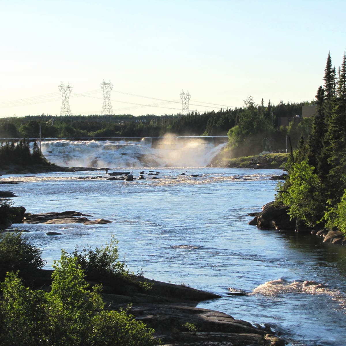 Waterfall, Parc de la Taiga.