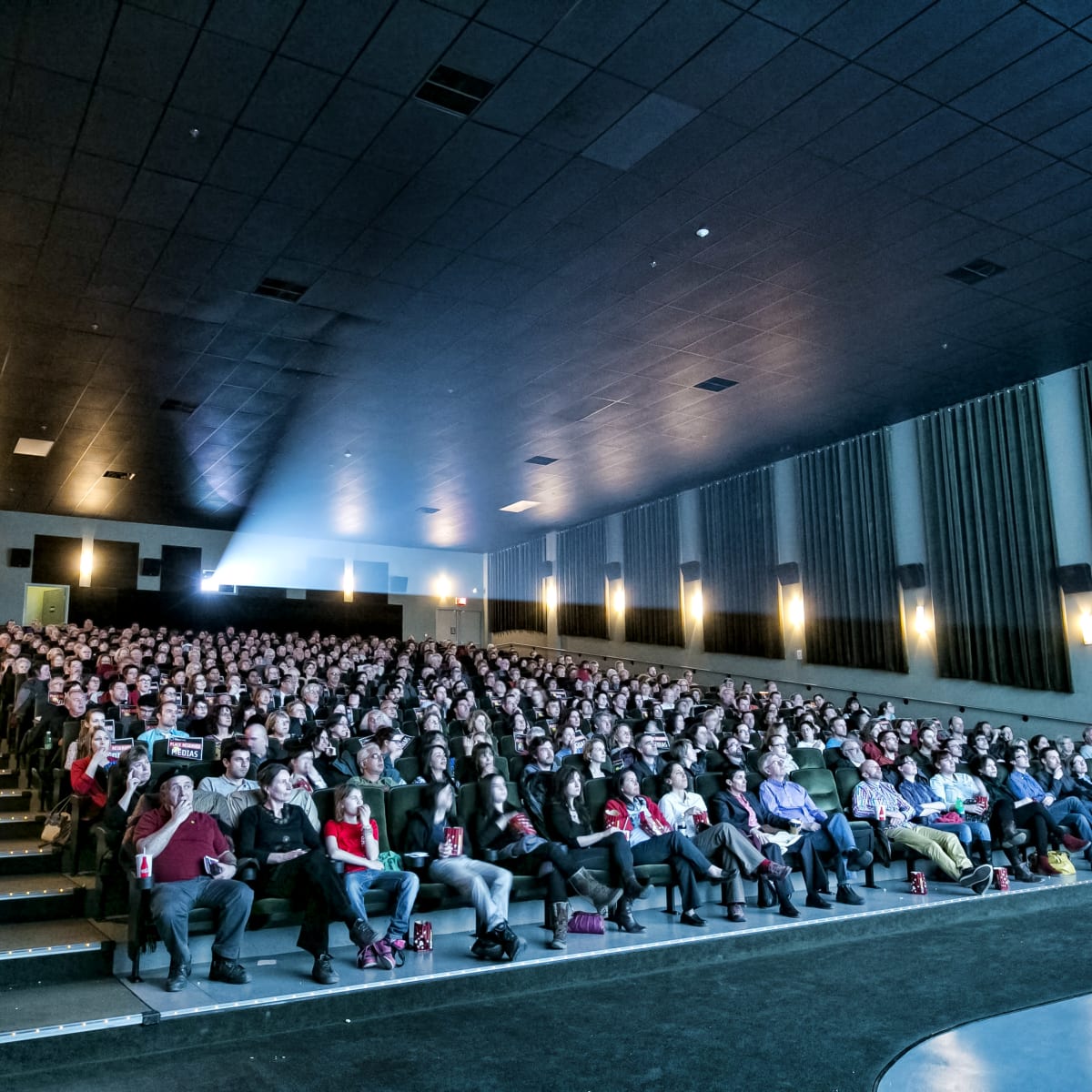 Interior of a movie theatre during the Festival cinéma du monde de Sherbrooke.