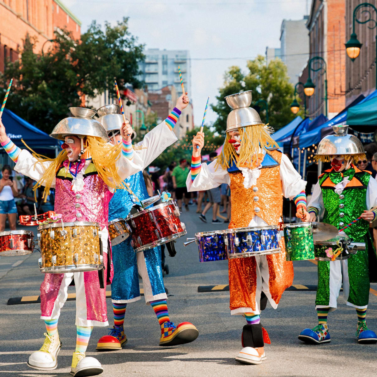 Parade at Québec's National Holiday.