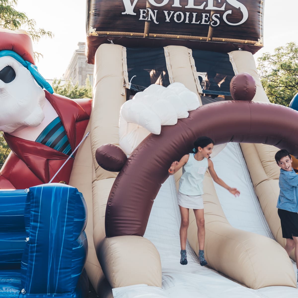 Inflatable games.
