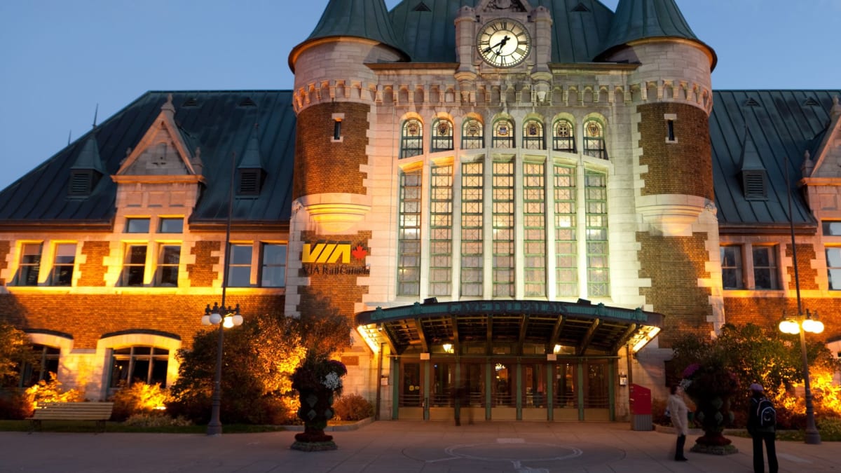 Gare de Via Rail à Québec