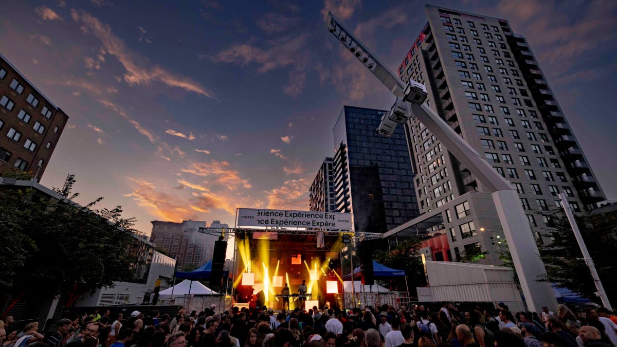 MUTEK - Outdoor stage at the Quartier des spectacles