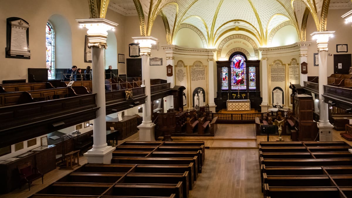 Inside the Cathedral of the Holy Trinity