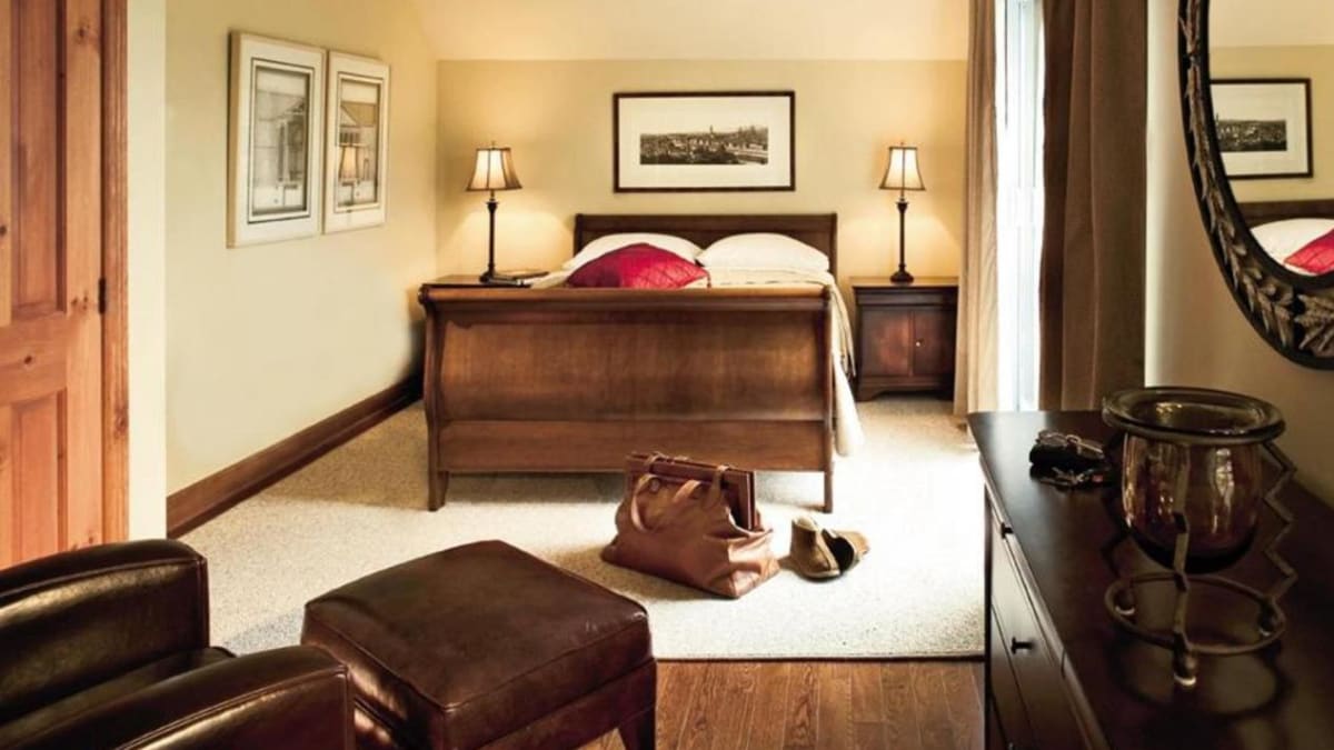 Intérieur d'une chambre à Cap Tremblant