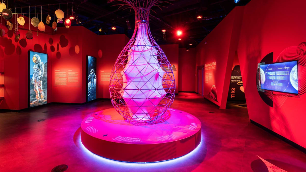 Exposition Rouge 2100 au Planetarium